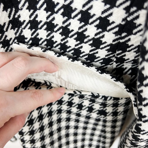 Zara Black Plaid Double Breasted Blazer - Picture 8 of 17